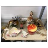 Wade and Porcelain Figurines with Canister