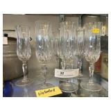 (10) Waterford Crystal Champagne Flutes