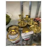 Baldwin Brass Candlesticks with Door Knocker