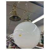 Bulbous Form Hanging Light