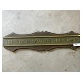 Single Sided Wood Sign