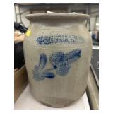 Williamsport, PA Slip Decorated Storage Crock