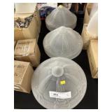 (3) New Glass Lamp Shades