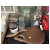 Bottles, Storage Jars, Cutting Board