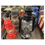 (4) Hurricane Lanterns