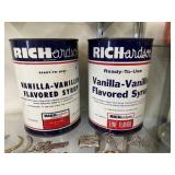 (2) Vintage Syrup Cans