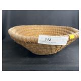 Primitive Rye Straw Woven Bowl