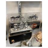 (3) 1:18 Scale Diecast Motorcycles