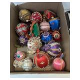 Vintage Gaudy Christmas Ornaments