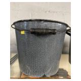 Gray Agateware Pail