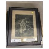 European Framed Prints with Engraving