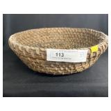 Primitive Rye Straw Woven Bowl