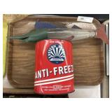 Fish Form Bottle, Antifreeze Can
