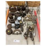Flat Irons, Scale Weights, Oil Cans