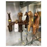 Tribal Carved Figurine Set