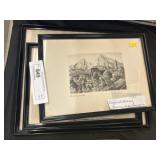 (4) Framed Engravings