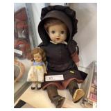 (2) Vintage Composition Dolls