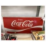 Coca-Cola Single Sided Metal Sign
