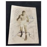 Antique Jack Dempsey Autographed WWII Photo