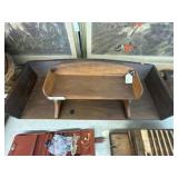 (2) Wooden Wagon Seats