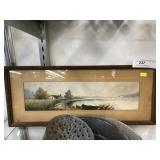Unsigned Framed Watercolor