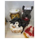 (3) Ceramic Cookie Jars