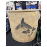 No. 4 Slip Decorated Storage Crock