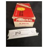 (50) Rounds of 38 Special Ammunition
