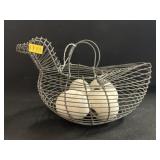 Wire Form Egg Basket