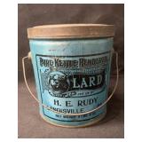 H.E. Rudy (Landisville, PA) Lard Can