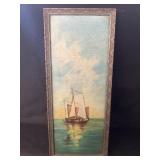 Unsigned Oil On Board
