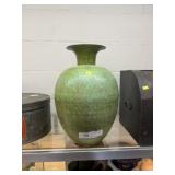 Pressed Steel Paint Decorated Vase