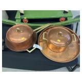 Copper Cookware with Serving Tray