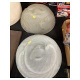(2) Glass Lamp Shades