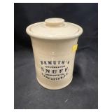 Contemporary Demuth Snuff Crock