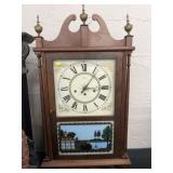 Reverse Painted Mantel Clock
