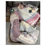 Machine Made Quilt and Pillow Shams, Knotted Quilt