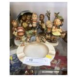 Hummel Figurines with Ashtray