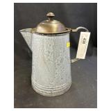 Gray Agate Coffee Pot