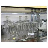 (2) Pairs of Pattern Glass Mantel Lusters