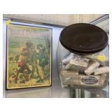 Glass Canister with Contemporary Tobacco Box