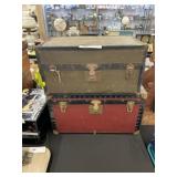 (2) Small Size Steamer Trunks
