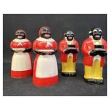 (4) Vintage Figural Form Shakers