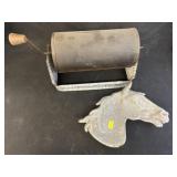 Agateware Roaster with Trivet