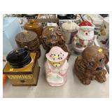 (10) Ceramic Cookie Canisters