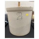 No. 2 Straight Sided Storage Crock