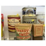 Ice Cream Cartons and Advertising Tins
