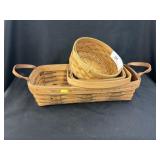 (3) Longaberger Baskets