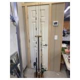(5) Fishing Rods, 4 Reels with Rod Rack
