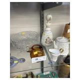 Art Glass with Decorative Porcelain